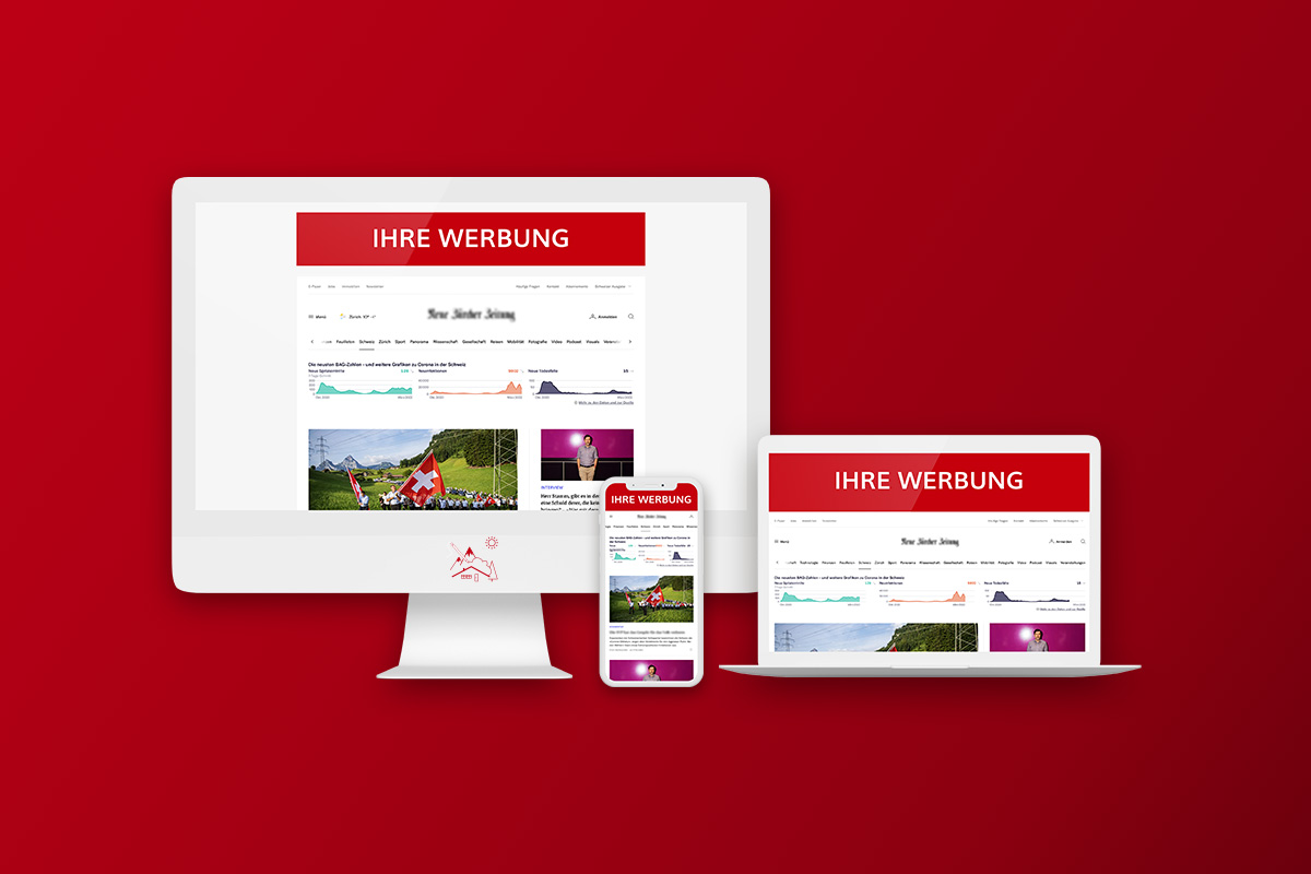 Online Werbebanner Design der Online Marketing Agentur für den Kanton Zürich